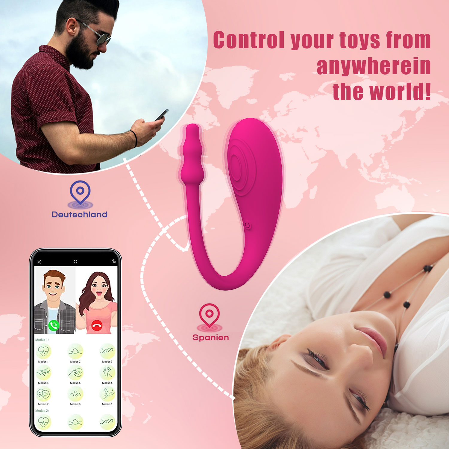 Rechargerable Adult Sex Toys More Than 10 Vibrations for Women And Couple