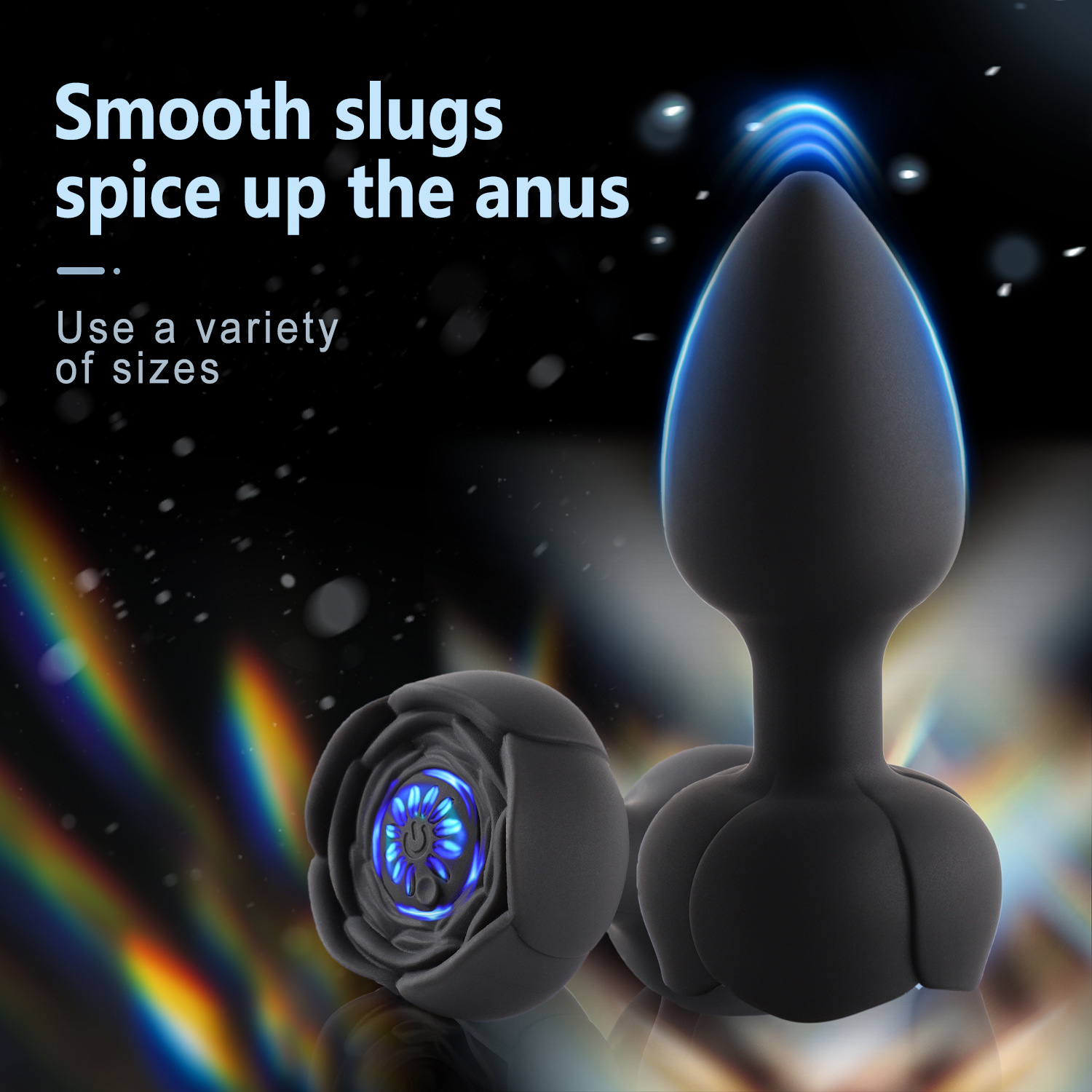6.Black--Colorful glowing Adult Sex Toys